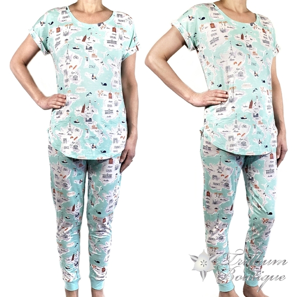 munki munki Other - Munki Munki Women's Pajama Set Light Blue, NWT!